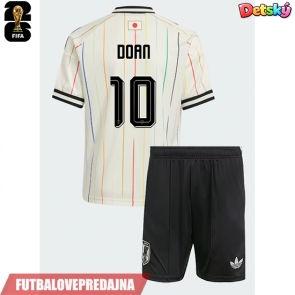 Lacne Dětský Futbalové dres Japonsko Ritsu Doan #10 MS 2026 Krátky Rukáv - Preč (+ trenírky)